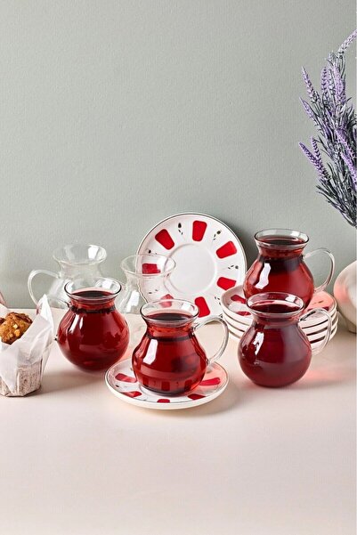 Perotti Filiz 6 Kişilik 12 Parça Kulplu Çay Seti 210 Ml 17899