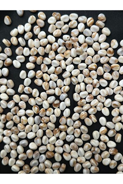 Bijumix Aksesuar 100 Adet Çakıl Taşı Boncuk – Akrilik Plastik Delikli Takı Ya...