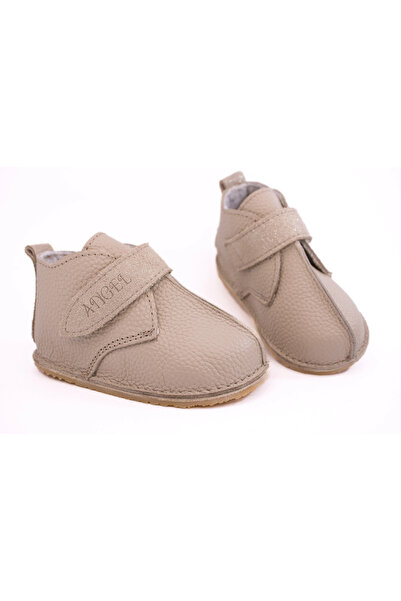 Angel Leather Barefoot Cream Boots made of natural leather