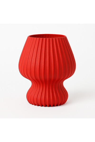 Sani Lampă Sani, Arad, E27, PLA, 168 x 168 x Î 173 mm, Roșu