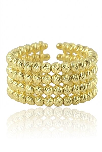 Söğütlü Silver 925 Ayar Gümüş Yüzük Altın Kaplama Dorica (Dorissa) Alttan Aya...