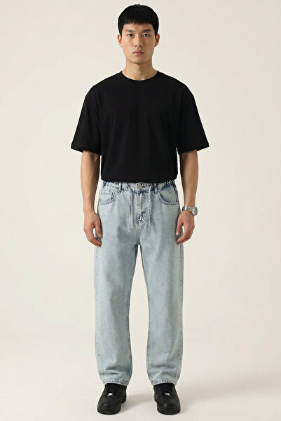 Bigdart Men's Relaxed Fit Baggy Jean Trousers 30075 - Blue