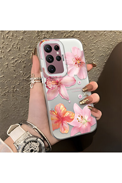 ucuc حافظة متوافقة مع هاتف سامسونج جالاكسي S22 ألترا، مزينة بنمط الزهور، ذات ...