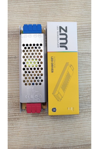 ZMR 12 Volt 12.5 Amper 150 Watt Slim LED Trafosu Klemensli Metal Kasa Adaptör