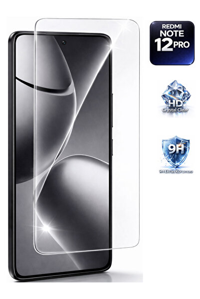 Tech&bello accessories Redmi Not 12 Pro Uyumlu Şeffaf Ekran Koruyucu 0.26MM 9...