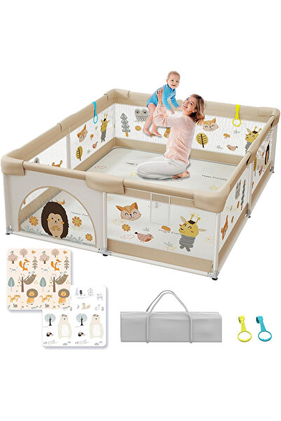 ZUIHAO 200*180cm Family Paradise Baby Playpen with Mat - Baby and Toddler Fen...