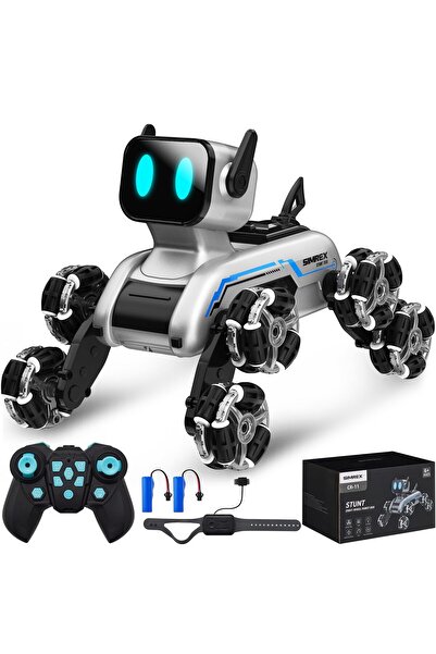 Toybox Intelligent Robot Dog Toy Eight-wheel Drive Stunt Robot, With Music & ...