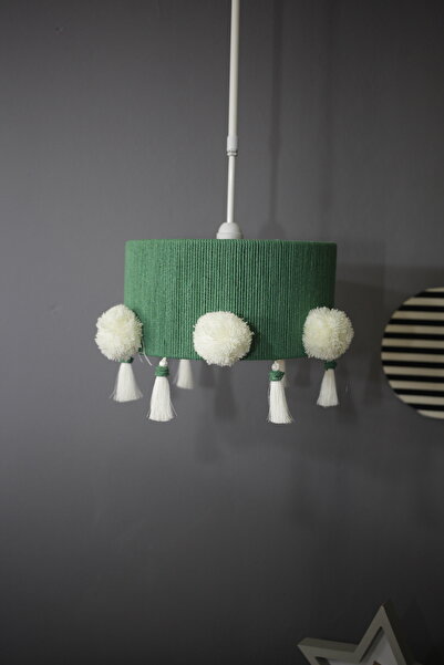 poplinhome Makrome Avize Çocuk Odası Avize Bebek Odası Avize E27 Duy 30X15