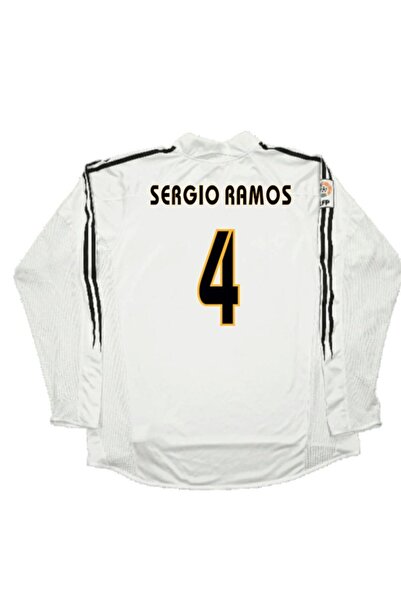 Alaturka Mix 2003/04 R.Madrid İç Saha #4 Sergio RAMOS Futbol Forması Retro UZ...