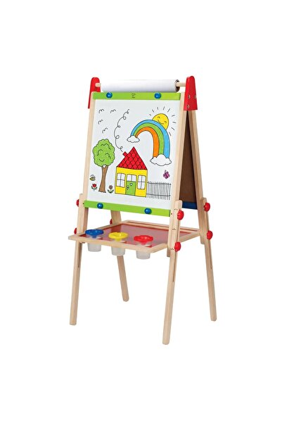 Toybox Multifunctional 2-In-1 Magnetic Board At One Side And Chalkboard On Ot...