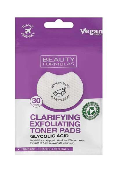 BEAUTY FORMULAS Glycolic Acid Exfoliating Pads