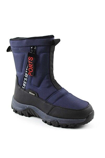 mm Snow boots, lined with waterproof material D40219-NAVY