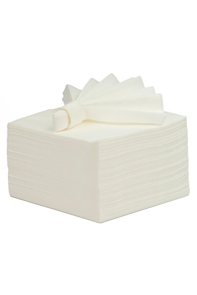 AIRLAID Beyaz Kumaş Dokulu Peçete 40x40 1/4 50'li Paket