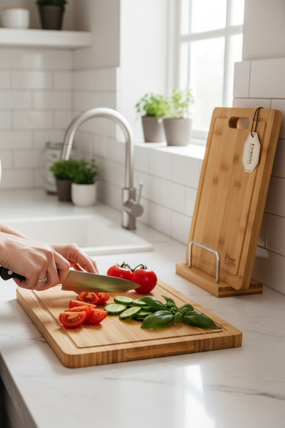 Evsun Home Collection Bamboo Cutting Board 2 Pieces