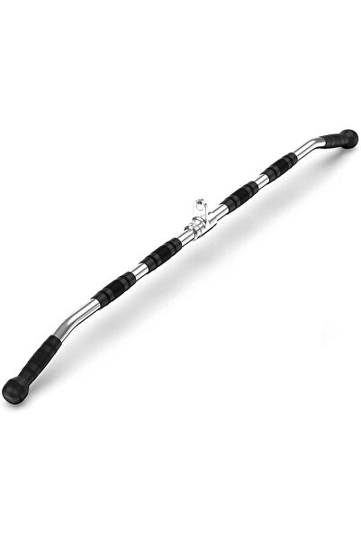 WNOEY LAT Bar Cable Attachment with Rubber Grip, Heavy Duty Solid Curl Bar fo...