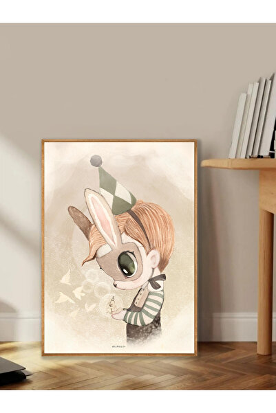 Tuba Decor One Piece Wooden Framed Living Room Hall Kitchen Table