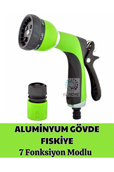 KL HOME ALUMINYUM - 7 Modlu SULAMA Bahçe Balkon Fiskiye Sulama Tabanca