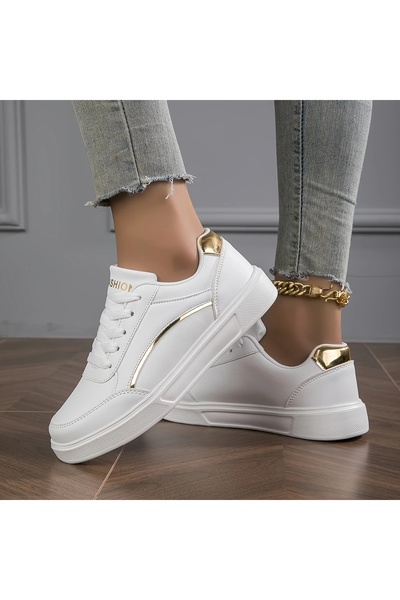 SOSENFER 2026年春季百搭女士平底运动鞋，时尚慢跑运动女鞋