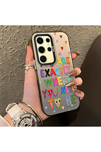 ucuc جراب متوافق مع هاتف سامسونج جالاكسي S24 الترا، ذو سطح لامع غير لامع، حما...