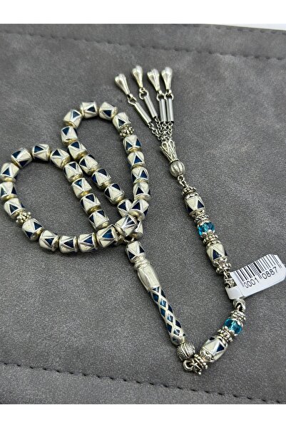 çelikbey Özel İşçilik Mine VIP Tasarım Tesbih – 14K Beyaz Altın İşçilik – El ...