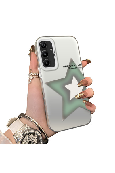 ucuc حافظة متوافقة مع هاتف سامسونج جالاكسي A25 بنمط نجمة وسطح لامع غير لامع و...