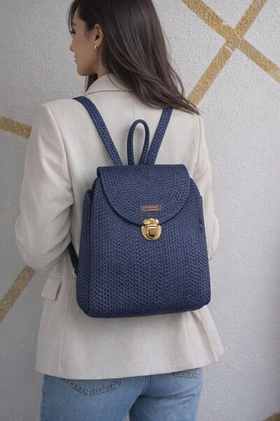 The Motellas Geantă de umăr din paie cu aspect manual |   Design elegant și ușor