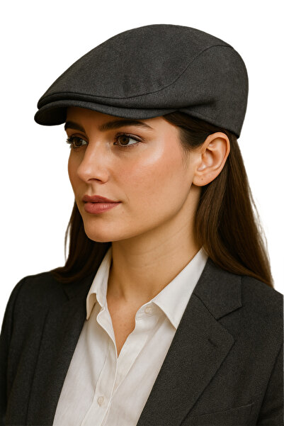 CosmoOutlet Smoked Winter Wool Fabric Standard Size Women's London Hat with E...