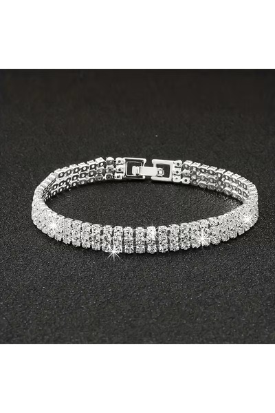 Ayzen 3 Rows of Stone Bracelet