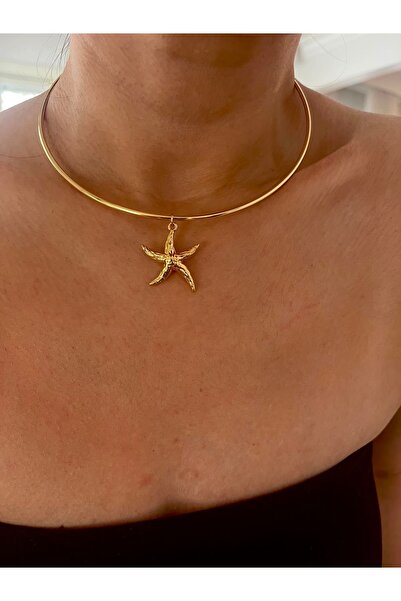 Hoop jewelery Starfish Choker
