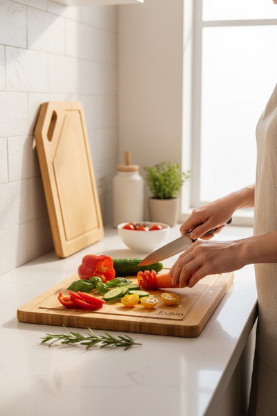 Evsun Home Collection Bamboo Cutting Board 2 Pieces