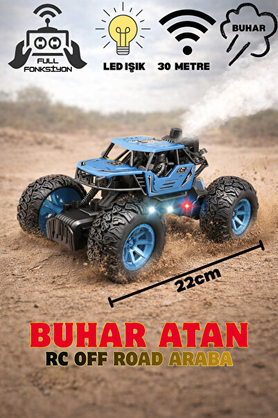 TRENDZONE Uzaktan Kumandalı Full Fonksiyon Şarjlı LED Işıklı Buhar Atan RC Of...