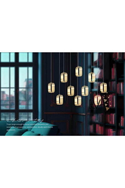 EVA Curtain lights, square, 10 pieces