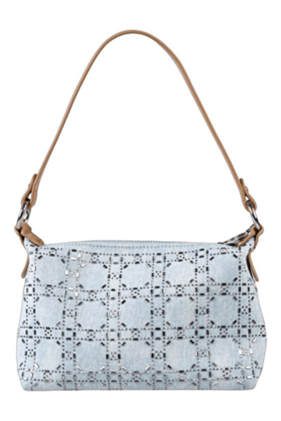 Guja C1068 Γυναικεία τσάντα χεριού και ώμου από πέτρα Premium τζιν