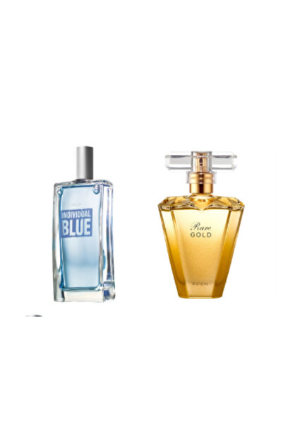 AVON Set EDP Rare GOLD și EDT Individual Blue, 50ml/100ml