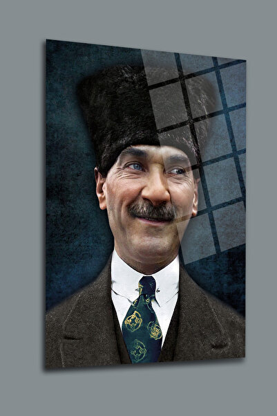 glassartdesign Pictură pe sticlă Ataturk-219
