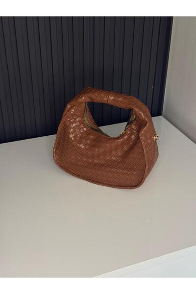 JASECO Kadın Boğumlu Saplı Örgü Detaylı Şık Gece Ve Gündüz Çantası