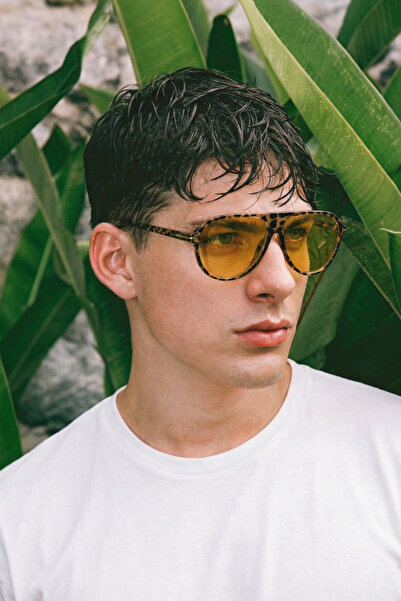 MACERATİ Cenny Unisex Leopard Frame Orange Sunglasses