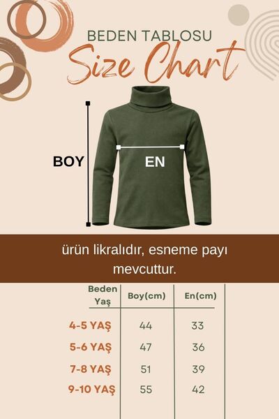 canmana kids&baby Girl's Turtleneck Cotton Sweatshirt Ribbed Lycra Flexible Casual 3-10 Years