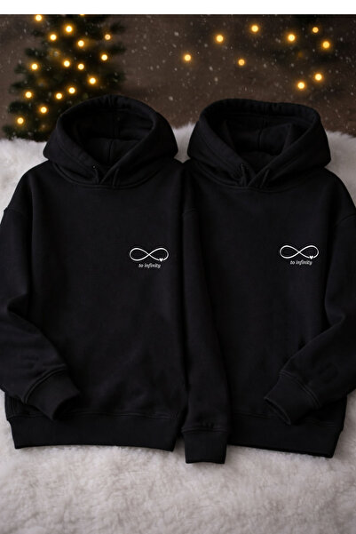 MODA To Infinity and Beyond Valentine's Day Gift February 14Th Black Hooded S...