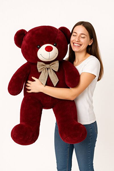 OEM Urs de Pluș Mare Burgundy – 120 cm