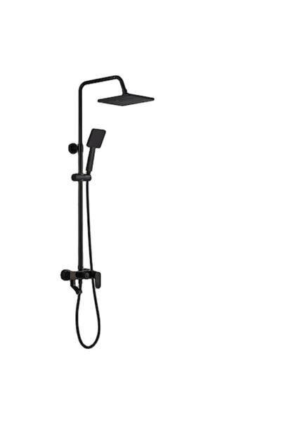 OEM Set complet de duș Sanlux, negru mat, design simplu și elegant