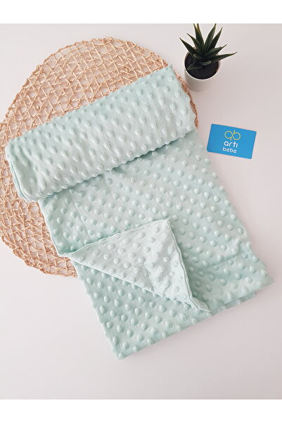 artıbebe Double Layer Green Color Chickpea Baby Blanket