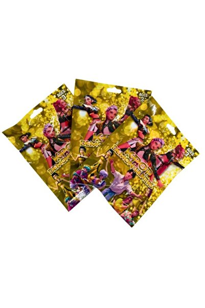 OEM Set de 3 plicuri aurii K-Pop Demon Hunters – figurină de 10 cm + cartonaș...