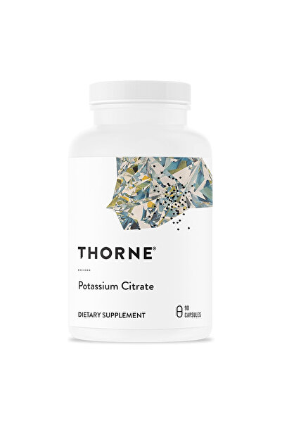 Thorne سترات البوتاسيوم، 90 كبسولة، معدن أساسي لصحة القلب