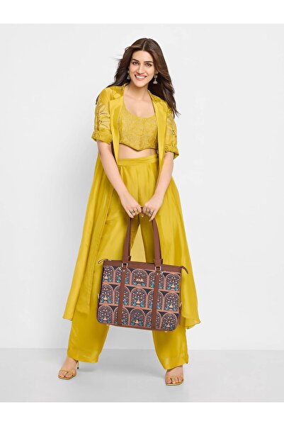 Generic حقيبة مكتبية نسائية من الجلد النباتي من زوك