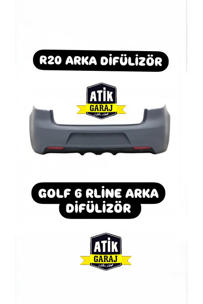 bosh GOLF 6 ARKA TAMPON RLİNE - R20 DİFÜLİZÖR İTAL TIRNAKLI ABS PLASTİK ÜRÜN