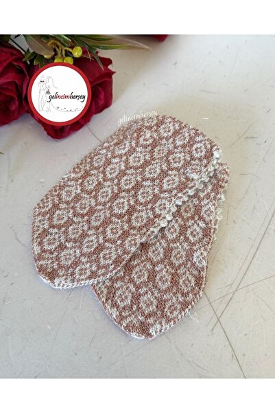 Gelincimherşey Dowry Gift Glittery Knitted Drawstring Booties