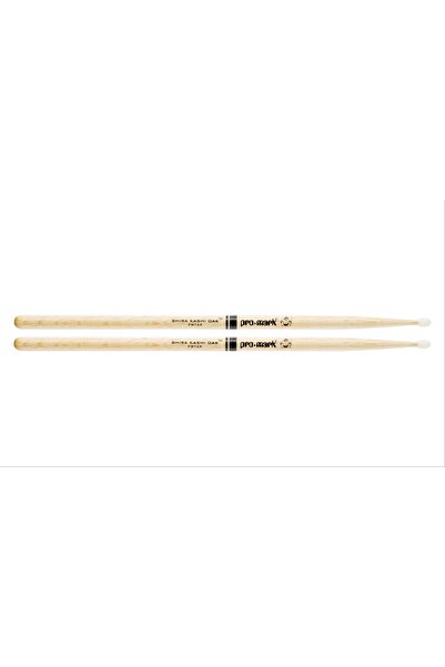 PRO-MARK عصا طبول بروميك بار (Promark) طراز PW7AN 7A برأس نايلون من خشب البلو...
