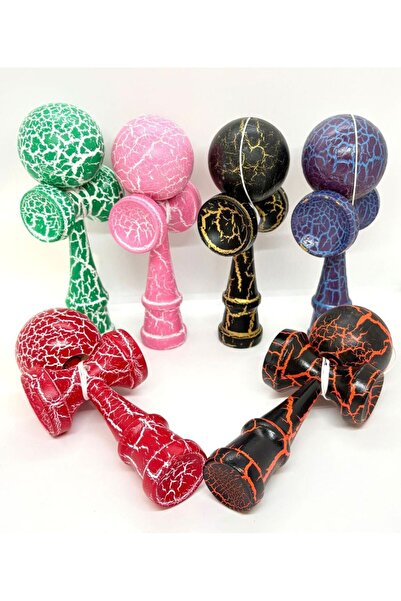 Kendama Crack 18 cm – cracked model, made of solid wood, dexterity game