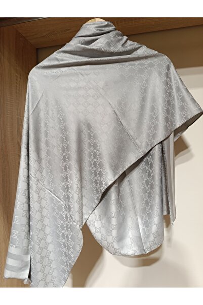 ESİMA Kare Desen Özel Seri İpeksi Dokulu Jakar Şal